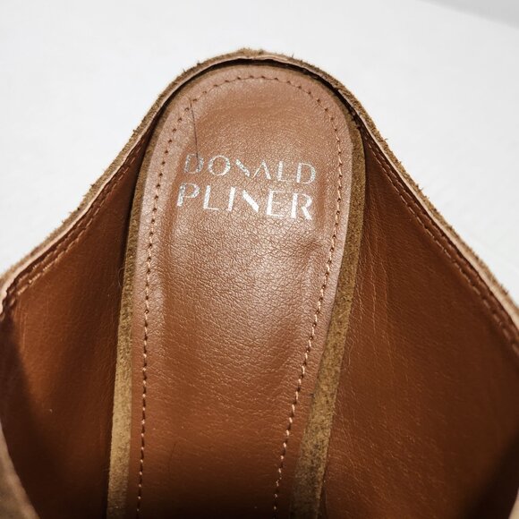 Donald Pliner Vama Heeled Mule Brown Suede - Picture 4 of 9